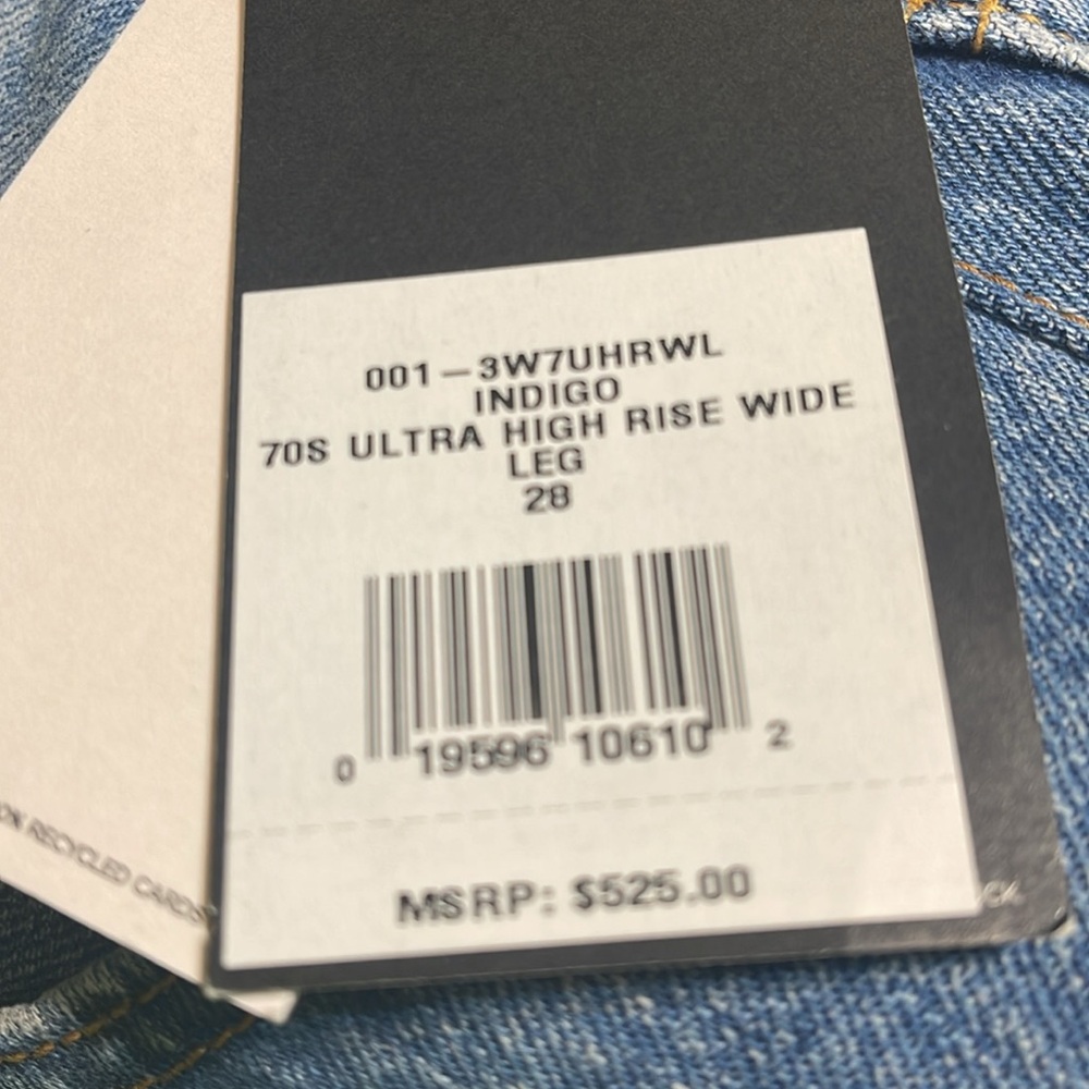 Levis Re/Done women jeans ultra high rise wide size 28‎ NWT - Picture 12 of 12